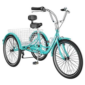Versatile Adult Tricycle Cruiser for Seniors - 7 Speeds