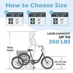 Versatile Adult Tricycle Cruiser for Seniors - 7 Speeds