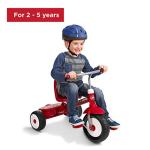 Radio Flyer Deluxe Steer and Stroll Tricycle, Red
