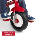 Radio Flyer Deluxe Steer and Stroll Tricycle, Red