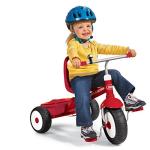 Radio Flyer Deluxe Steer and Stroll Tricycle, Red