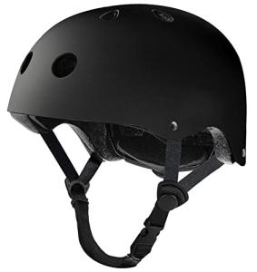 Tourdarson Black Ventilated Helmet for Youth & Adults