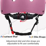 Adjustable Kids Bike Helmet - Pink, Multi-Sport