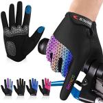 Colorful Night Glow Women's Cycling Gloves with Touch Screen