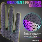 Colorful Night Glow Women's Cycling Gloves with Touch Screen