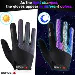 Colorful Night Glow Women's Cycling Gloves with Touch Screen