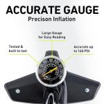 VIBRELLI High Pressure Bike Pump with Gauge