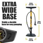 BV Bicycle Ergonomic Floor Pump with Gauge
