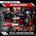 GearLight S400 Rechargeable Bike Light Set