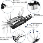 Portable Bike Repair Kit with 16-in-1 Multitool