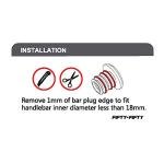 FIFTY-FIFTY 4 Pack Mountain Bike Bar End Plugs