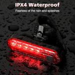 WERPOWER USB Rechargeable LED Bike Tail Light Set