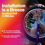 Color Morphing LED Bicycle Wheel Lights - 2-Pack