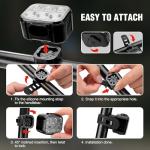 Ultra Bright Rechargeable Bike Light Set, Waterproof