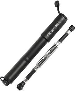 Mini Bike Pump with Gauge for Presta & Schrader