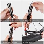 CO2 Inflator Kit with 4 Cartridges - Bike Pump