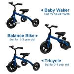 YGJT 3-in-1 Folding Tricycle for Kids
