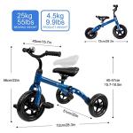 YGJT 3-in-1 Folding Tricycle for Kids