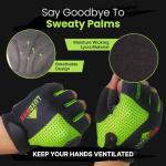 LuxoBike Fingerless Cycling Gloves for All Riders