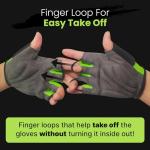 LuxoBike Fingerless Cycling Gloves for All Riders