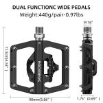 ROCKBROS Dual-Function SPD Clipless Mountain Bike Pedals
