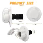 AICEL RV City Water Inlet Connector - Black