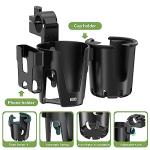 KDD 3-in-1 Stroller Cup Holder with Phone Mount