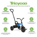 Joovy Tricycoo Foldable Toddler Tricycle with Push Handle