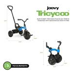Joovy Tricycoo Foldable Toddler Tricycle with Push Handle