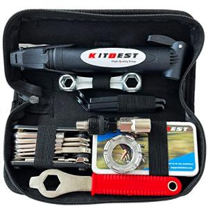 KITBEST Bike Repair Kit with Pump and Tools