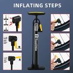 TOOLITIN Portable Floor Pump for Bicycles