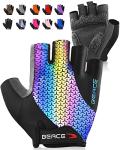 Colorful Night Glow Half Finger Cycling Gloves