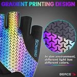 Colorful Night Glow Half Finger Cycling Gloves