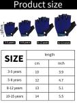Kids Half Finger Cycling Gloves - Non-Slip Gel