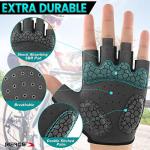 Colorful Night Glow Half Finger Cycling Gloves