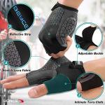 Colorful Night Glow Half Finger Cycling Gloves