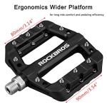 ROCKBROS Lightweight Nylon Fiber Mountain Bike Pedals