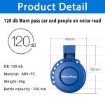 LESOVI 120db Rechargeable Electric Bike Horn - Blue
