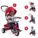 Radio Flyer 4-in-1 Toddler Trike in Red