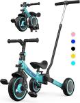 Besrey 7-in-1 Foldable Kids Bike with Steering Handle