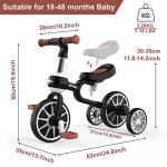 XIAPIA 3-in-1 Tricycle for Kids Ages 2-4