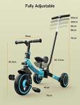 Besrey 7-in-1 Foldable Kids Bike with Steering Handle