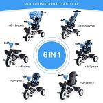 6-in-1 Kids Tricycle with Adjustable Handle