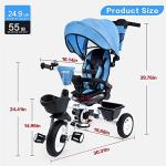 6-in-1 Kids Tricycle with Adjustable Handle