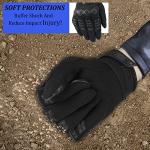 KAIWENDE Full-Finger Motorcycle Gloves - Size L, Black