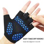 MOREOK Kids Half Finger Bicycle Gloves – Blue
