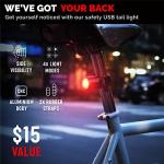 500 Lumens Cycle Torch Shark 500 Bike Light Set