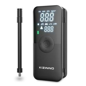Portable Electric Bike Pump with Digital Gauge