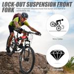 Ktaxon 26" Folding Mountain Electric Bike - 21 Speed