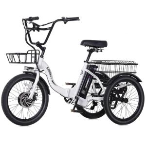 Soumye Adult Electric Tricycle, 20" Tire, 350W Motor